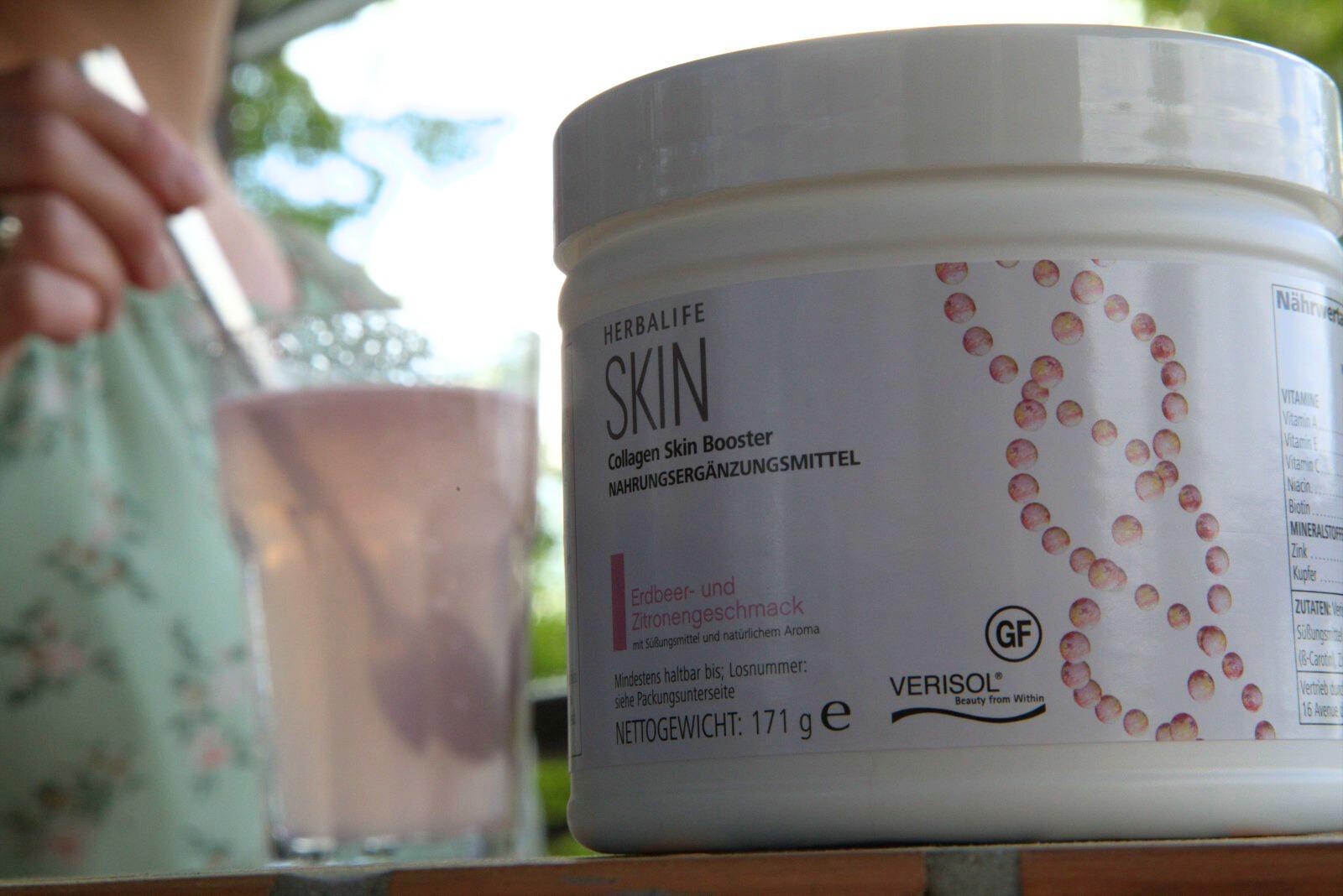 Herbalife SKIN Collagen Skin Booster Ernährung für deine Haut Erdbeer - und Zitronengeschmack